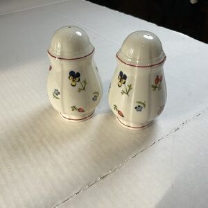 Villeroy & Boch Petite Fleur. Salt and Pepper Shakers -